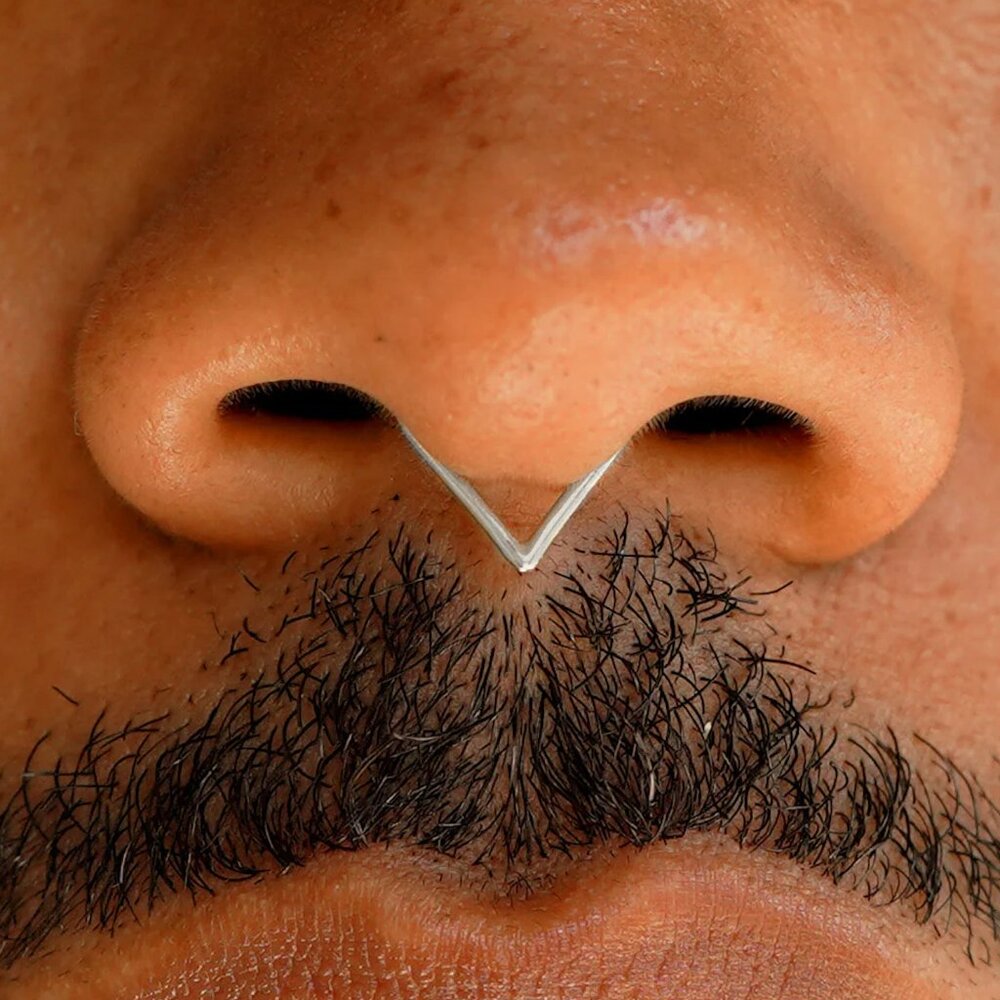 Automic Gold, Triangle Septum (white gold, 10mm)